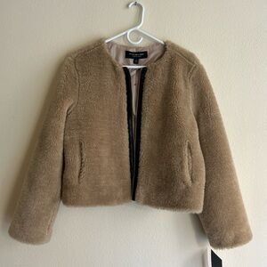 Marc New York Beige Faux Fur Coat